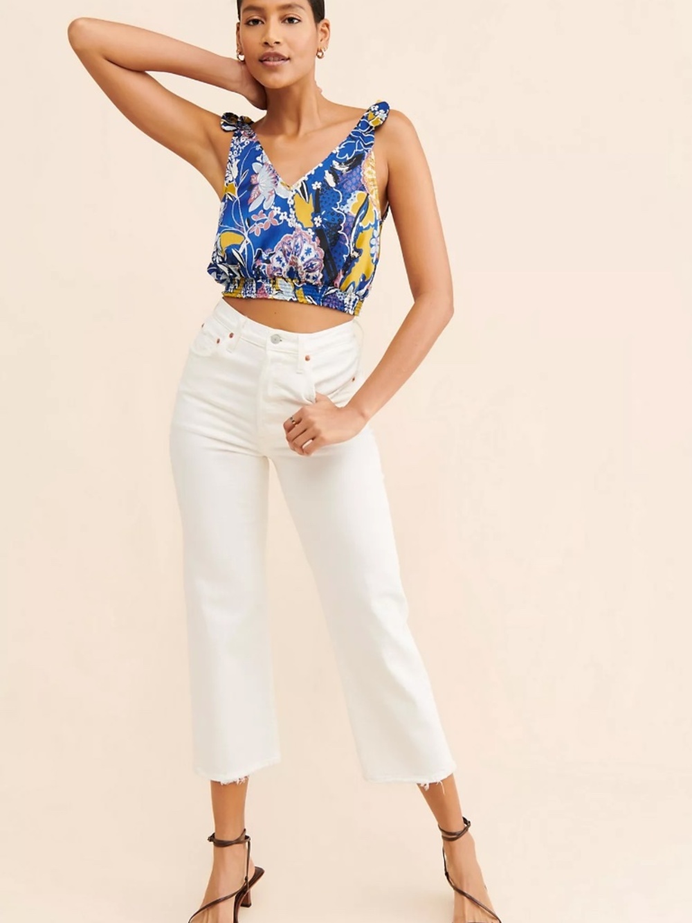 Free People Weekend In Montauk Crop Top